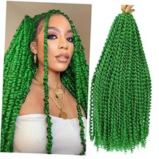 18Inch Passion Twist Hair 6Packs Passion Twist 18 Inch Pack of 6 Green
