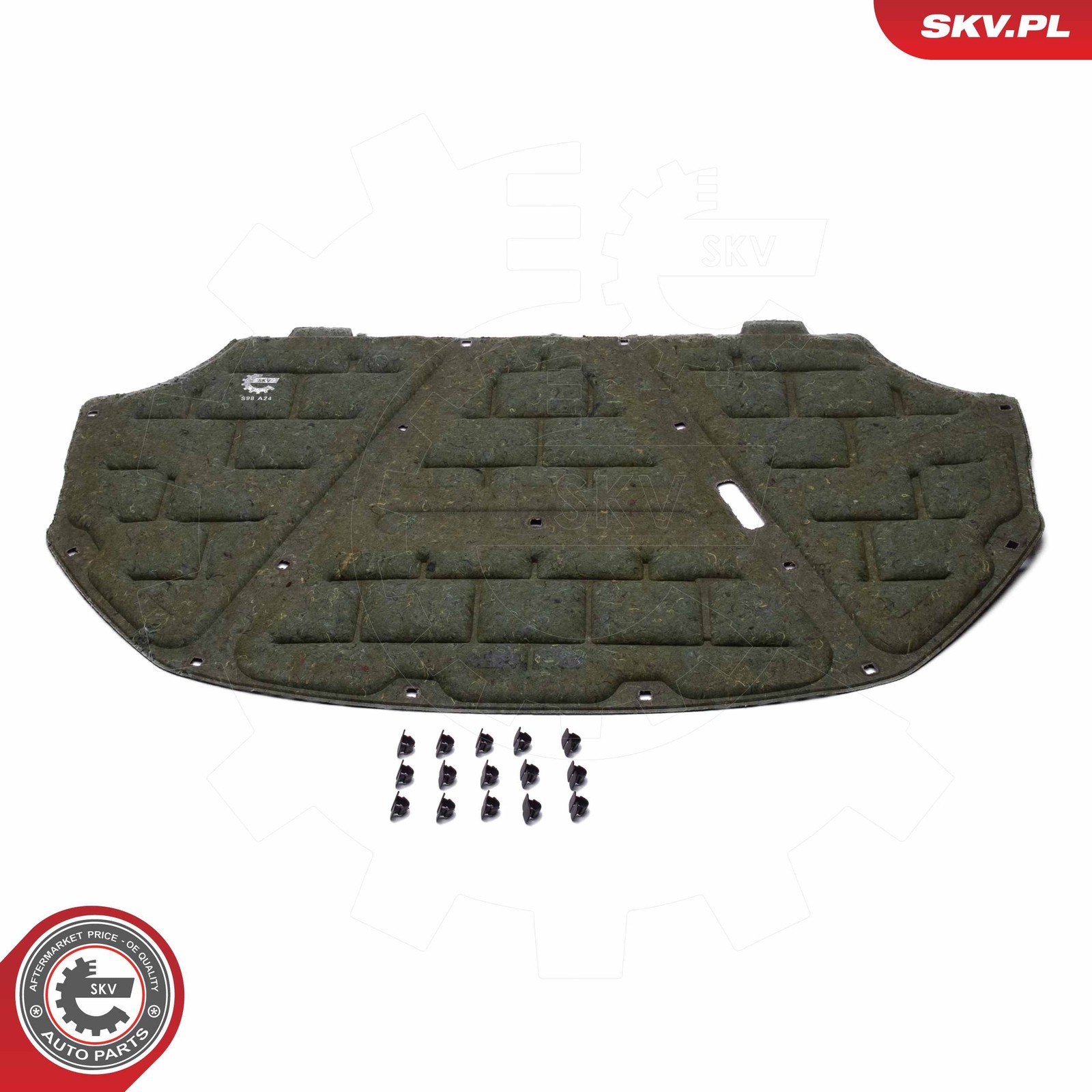 Fits ESEN SKV 97SKV911 soundproofing of the bonnet of the VW Jetta IV
