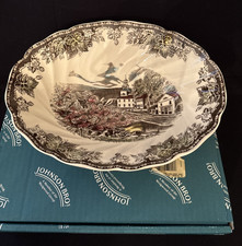 Johnson Bros Friendly Village The Village Green Bowl Vegetable Dish Box 9" Oval