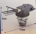 Fujimi 1/200 The triple 45cm main gun turret of the battle ship YAMATO