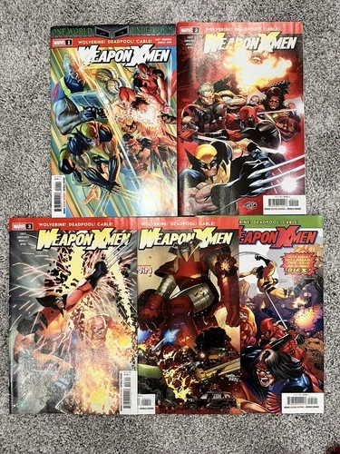 WEAPON X-MEN 1-5 Complete Series NM Marvel Comics Deadpool Wolverine