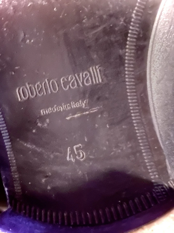 BOTAS CHELSEA ROBERTO CAVALLI NEGRAS 'LUXURY NERO' CUERO (TALLA 45/12/11) -d'ITALIA Foto 4 de 4