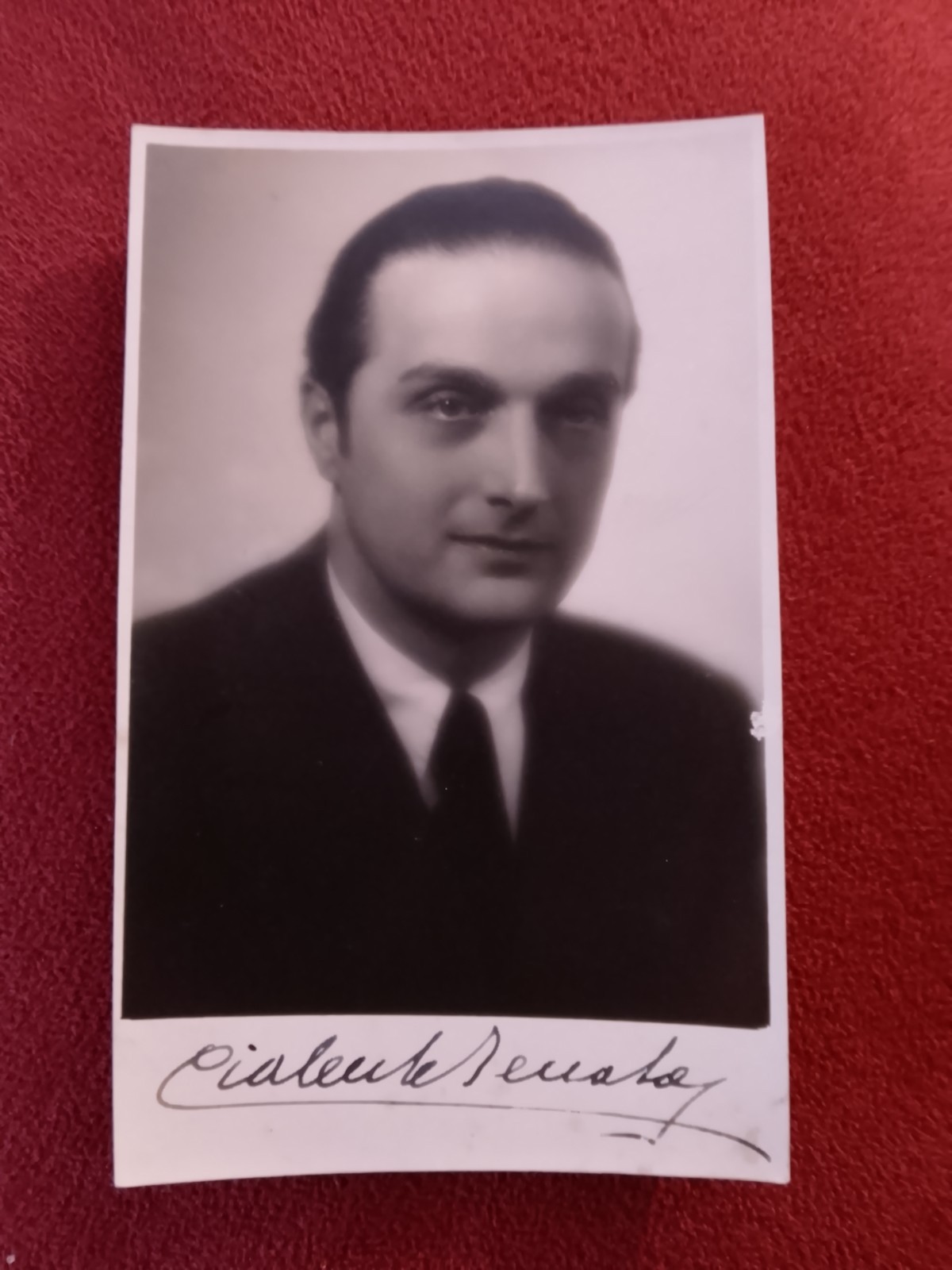 Renato Cialente autografo originale