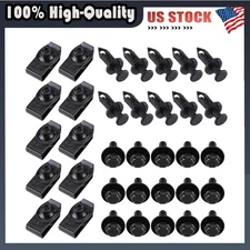 35PCS For Mazda Engine Under Cover Splash Shield Guard Body Bolts & U-nut Clips