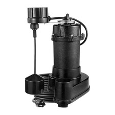 Uimoso 1/3 HP Submersible Sewage Pump, Cast Iron, 3000 GPH Capacity