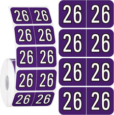 1  500 Pcs 2026 Year Stickers File Folder Labels Rectangle Coded Colored Year St