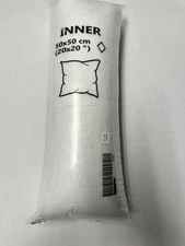 IKEA INNER  Pillow Insert 50X50cm (20"X20") Machine Wash NIP