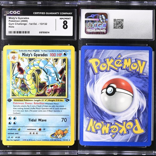 Misty's Gyarados (1st Edition) graded CGC 8 for sale on eBay
