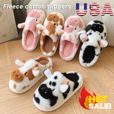 Plush Homewear Slippers AnimalPrint Fleece with Warmth and Slip-Resistant Design