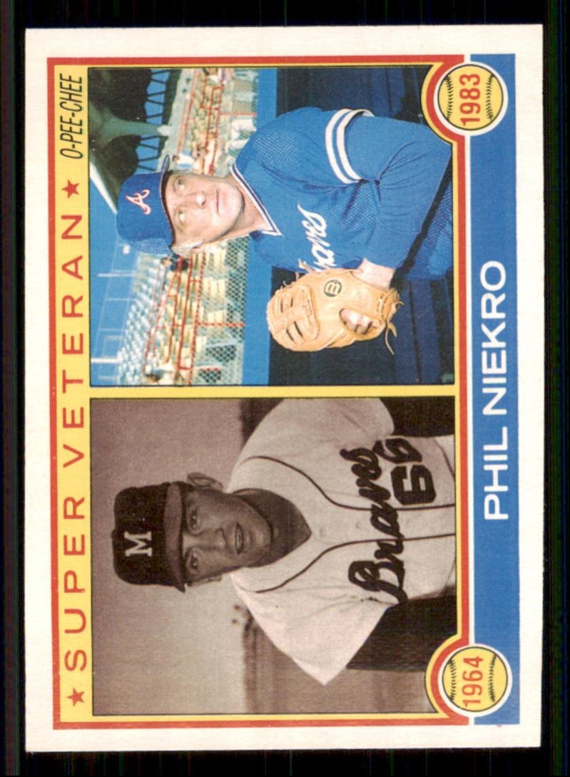1983 O-Pee-Chee Phil Niekro Milwaukee Braves/Atlanta Braves #316