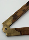 ANTIQUE UPSON NUT CO. NO. 32 BOXWOOD & BRASS CALIPER RULE 1 FOOT 2 FOLD UNIONVIL — photo 10