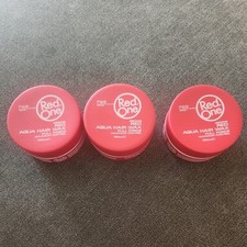 RedOne Red Aqua Hair Wax Maximum Hold Full Force Gel, Red 150ml/5.07oz 3 PACK