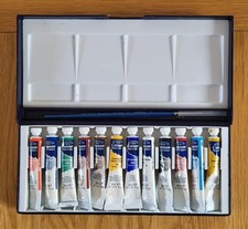 12 x Windsor & Newton Cotman Water Colour Paints – Various colours – Part Used