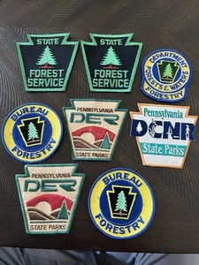 VINTAGE LOT OF PENNSYLVANIA FORESTRY PATCHES DCNR, DER