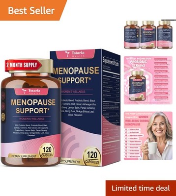 Complete Menopause Support   120  Caps for Hot Flashes & Energy Boost