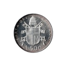 Moneta Città del Vaticano 500 Lire 1980 Giovanni Paolo II Argento ANN II