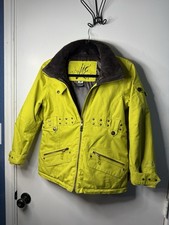  OBERMEYER Yellow Ski Snow Jacket Juniors Size 12 Outdoor Hiking Camping