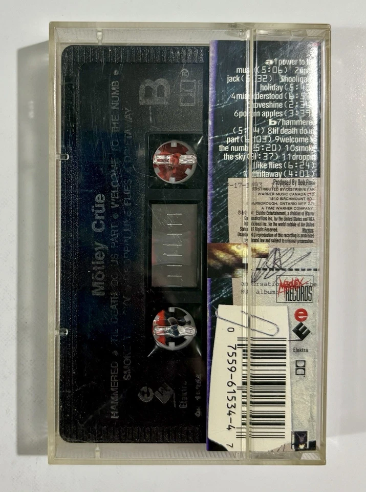Motley Crue - Self-Titled (Cassette Tape, 1994) Classic Rock Warner Music Canada - Image 3 of 4