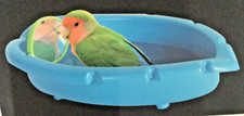 Bird Bath w/Mirror Jungle Paradise Parakeet Finch for Cage or Outdoors