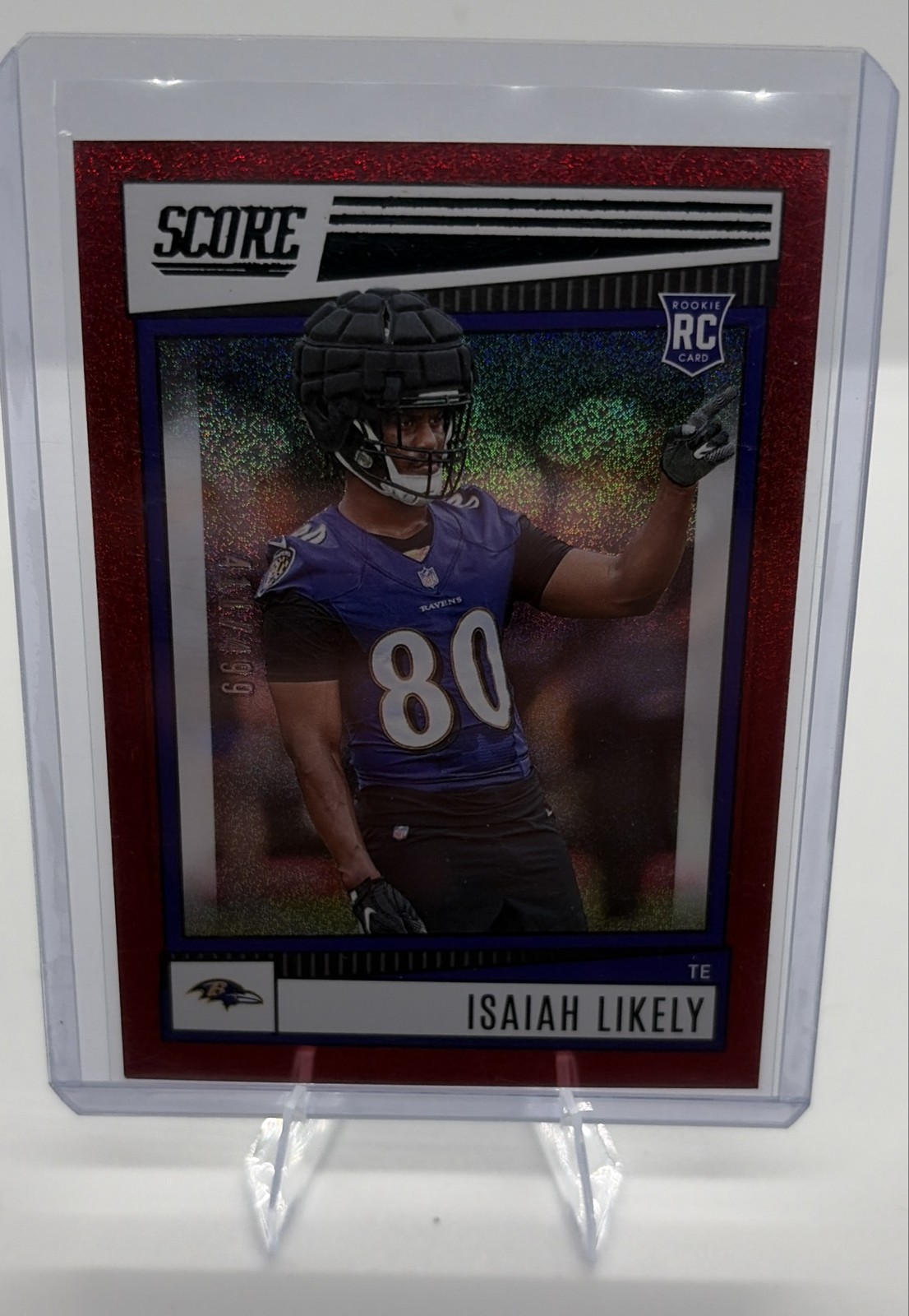 2022 Score - Rookies Isaiah Likely #372 Red Dots /499 (RC)