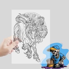 Silk Screen Printing Film 100 Sheets 8.5x11 Inch Waterproof Inkjet Clear