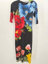 Pre-Owned Alice + Olivia Black Size 2 Maxi Long Sleeve Dress
