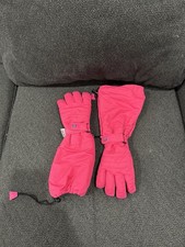 N'Ice Caps Kids Waterproof Winter Thinsulate Gloves, Pink Snowflakes, 5-7 Years