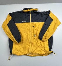 Columbia Jacket Mens XL Yellow Black Full Zip...