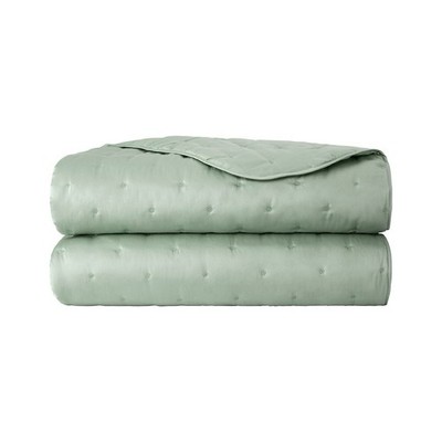 $750 Yves Delorme Paris Triomphe Cotton FULL / QUEEN Quilted Coverlet Verones