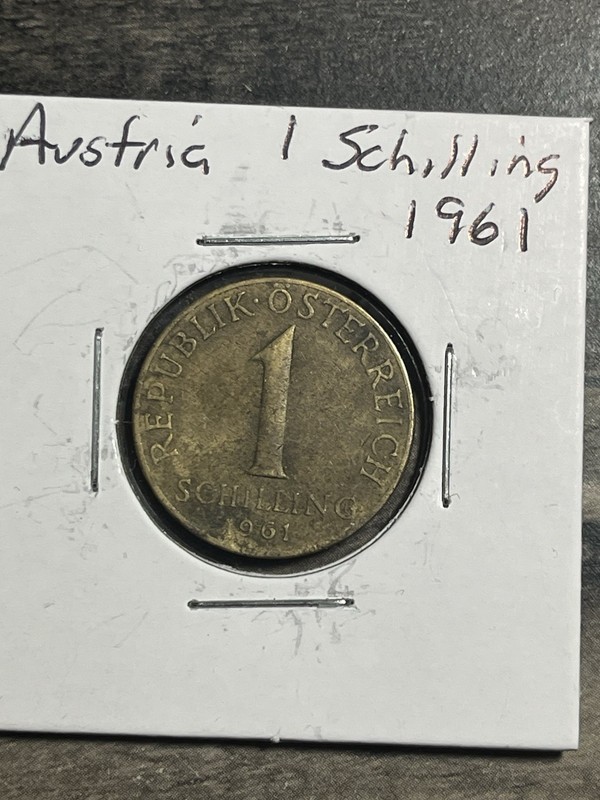 1961 1 Schilling Austria 🇦🇹 Second Republic  (Edelweiss type) Coin