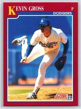 1991 Score Rookie & Traded Kevin Gross Los Angeles Dodgers #51T