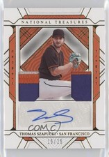 2022 Panini National Treasures Diamond Duals 15/25 Thomas Szapucki Auto 08z4
