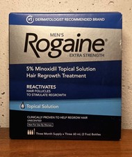 Rogaine Men's Extra Strength 5 Topical Solution Hair Regrowth 3 Mon Sup 11/2028