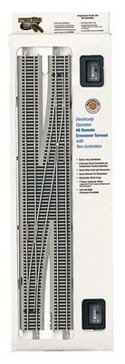 Bachmann #6 Remote Crossover Turnout - Right (HO Scale Nickel Silver)