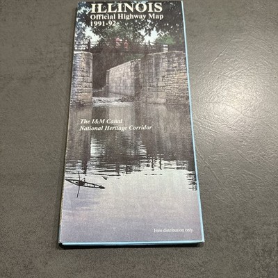 Illinois Official Highway Map 1991-92