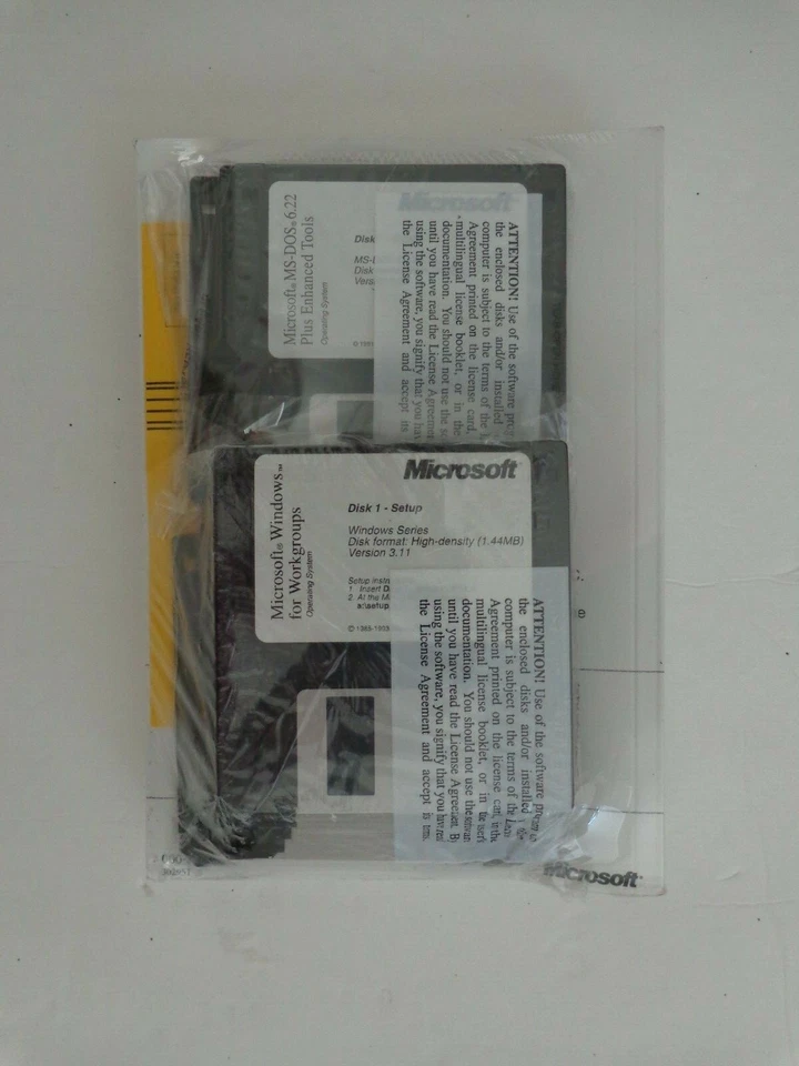 Microsoft MS-DOS 6.22 & Windows for Workgroups (V.3.11) Full Version - Image 2 of 2