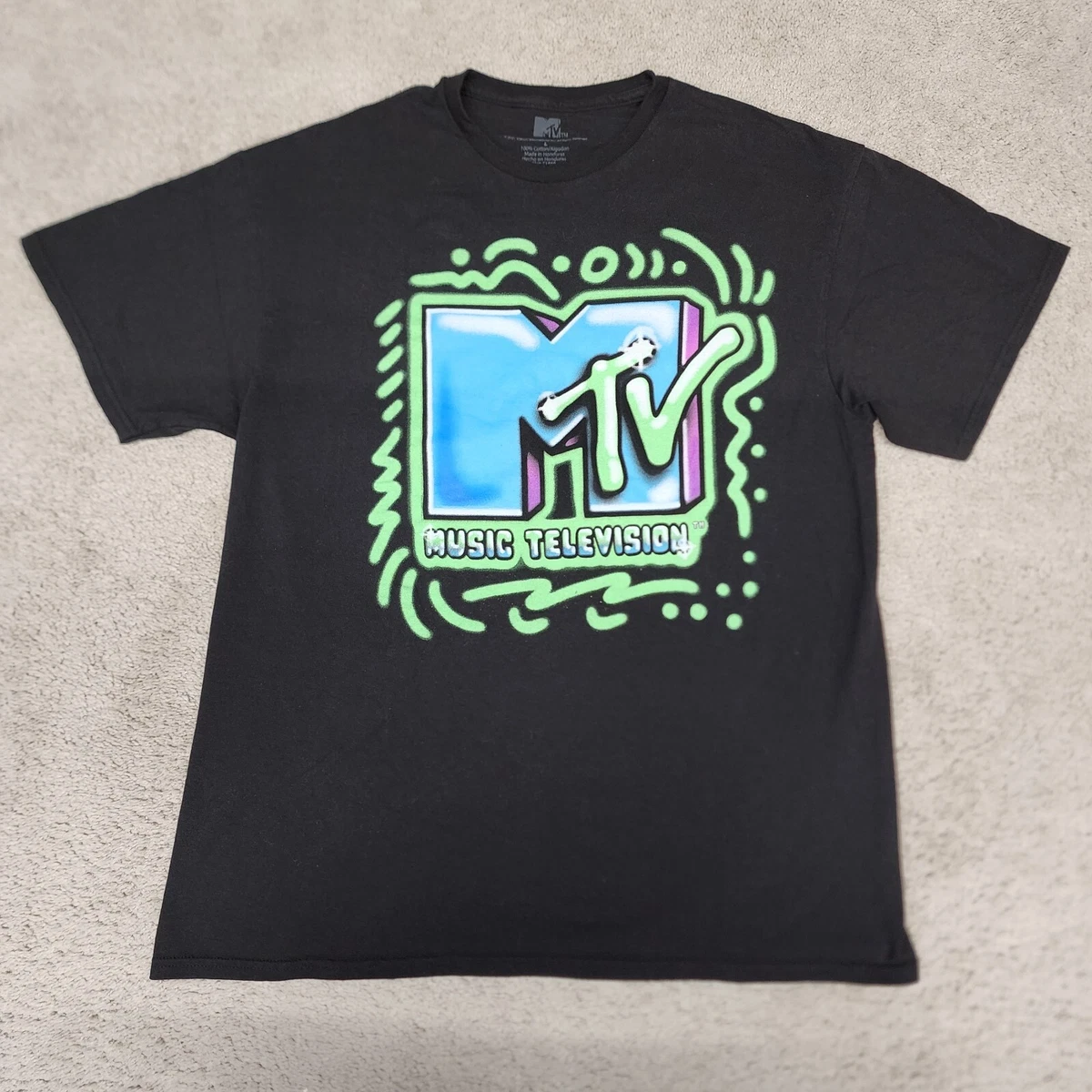 black and neon green t shirt mens