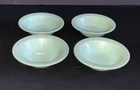 4 Fire-King Jadeite Oven Ware Flanged Rim 6 1/4” Cereal Bowls