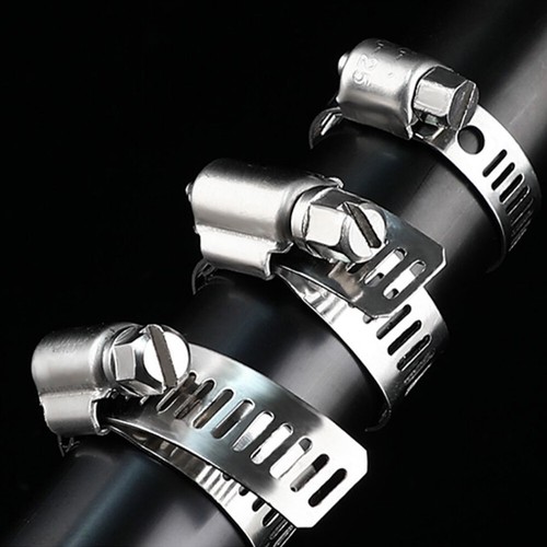 201 Stainless Steel Drive Hose Clamps Worm Clips Diameter 10 - 550mm Wide 8/12mm - Picture 9 of 18
