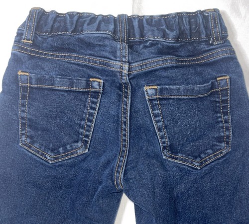 Preowned- Old Navy Athletic Straight Stretch Denim Jeans Boys (Size 7) - Picture 5 of 7