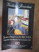 Affiche d'Exposition Jouvène de 2002 Jean-Paul Courchia 60 cm sur 40 cm  5