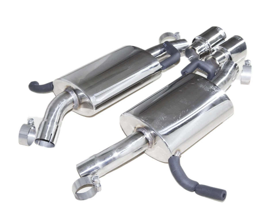 Silenciador SS con puntas para BMW E90 E91 E93 335is N54 N55/2009 BMW 335i 2007-2013 4 piezas Foto 4 de 4