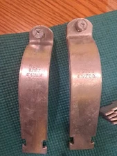 (8 PAIRS) EATON B-LINE B2017 BLTD 4" ZINC PLATED RIGID PIPE CLAMP 