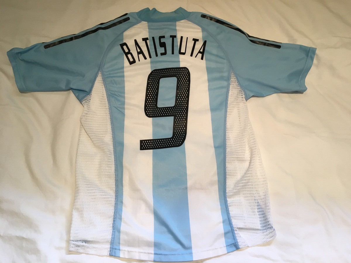 Adidas Argentina Gabriel Batistuta Home Authentic Jersey 2002