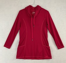 Cabela s Hooded Shirt Womens S Pink Pullover Hoodie Knit Long Sleeves Pockets