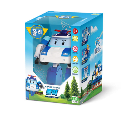 Robocar Poli Transformer Robot Super Deluxe 7 Inch Poli Roy Amber Helly - Picture 3 of 12