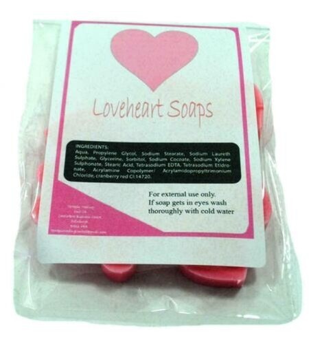 10 Jasmin Pink Lovehearts Geschenk Gepackt Seife Romantisches Freundin Stinkende - Bild 6 von 7