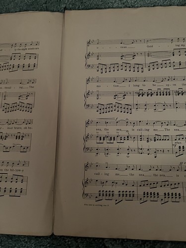 Vintage 1902 The Sea is Calling Me by F.A. Mills Sheet Music - Imagen 7 de 8