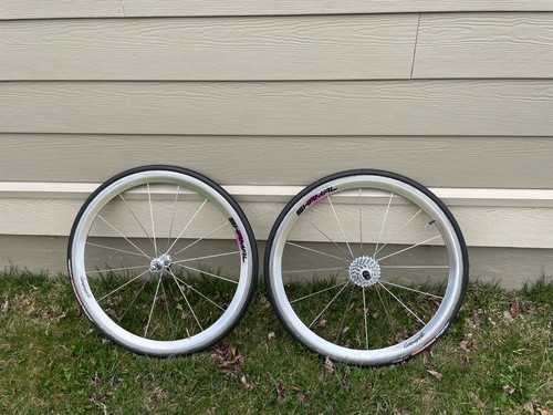 Vintage Campagnolo Shamal Tubular Wheelset - 8-Speed Cassette Included