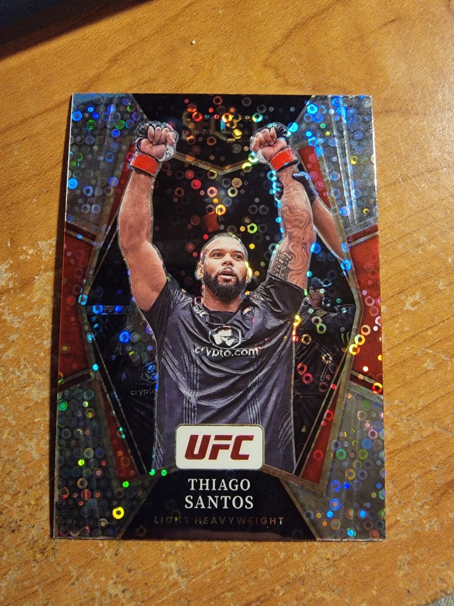 2022 Panini Select UFC - Premier Level Disco Prizm #144 Thiago Santos